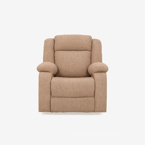 Avalon Brown Fabric Recliner