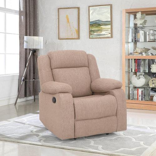 Avalon Brown Fabric Recliner