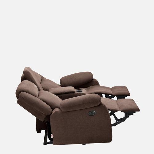 Avalon E Twin Motorized Saddle Brown Recliner