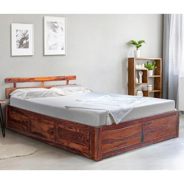 Admire Sheesham Wood Bed With Storage