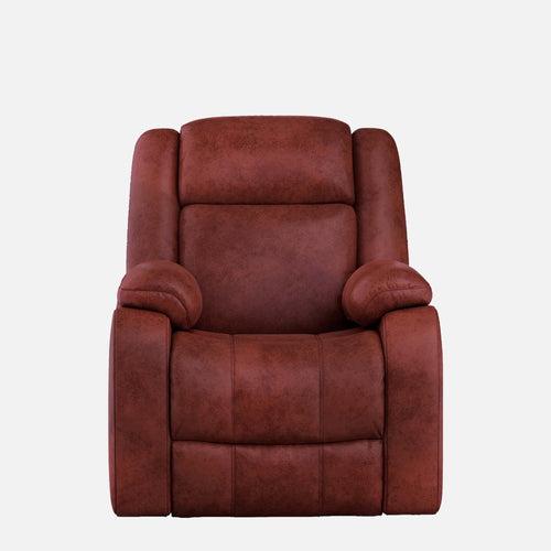 Avalon Crimson Red Suede Recliner