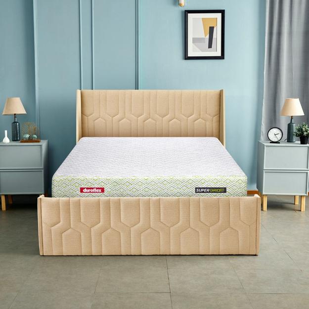 Tranquil Walnut shell Upholstered Bed