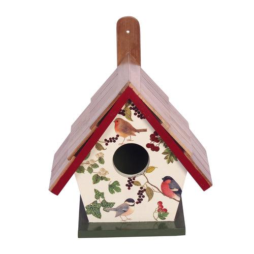 The Weaver's Nest Teak Wood Roof Bird House