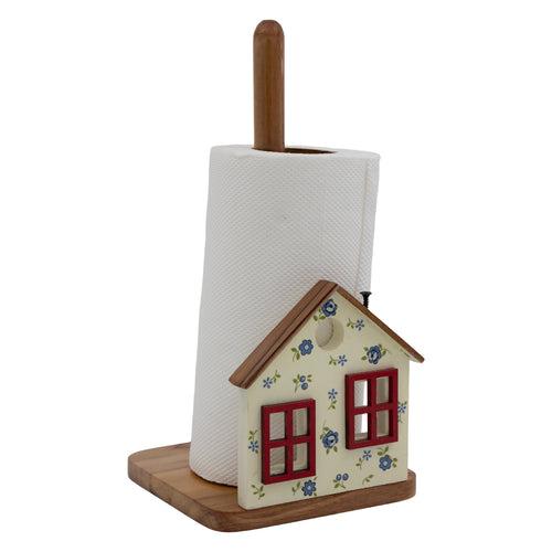 Floral House Kitchen Towel Holder