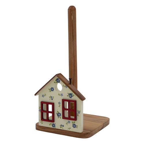 Floral House Kitchen Towel Holder