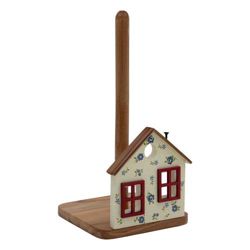 Floral House Kitchen Towel Holder