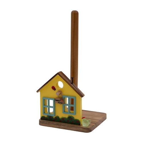 The Weaver's Nest Yellow House Kitchen Roll Holder