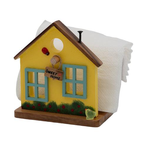 The Weaver's Nest Yellow House Napkin Holder