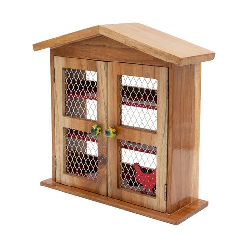 The Weaver's Nest Wooden House Egg Rack Holder / Egg Storage