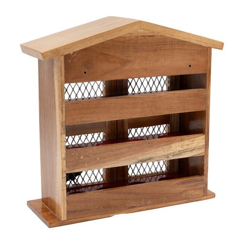 The Weaver's Nest Wooden House Egg Rack Holder / Egg Storage