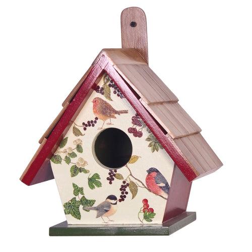 The Weaver's Nest Teak Wood Roof Bird House