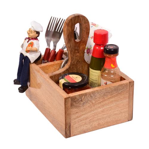 The Weaver's Nest Spoon Stand Cutlery Holder and Table Organizer for Dining Table and Kitchen