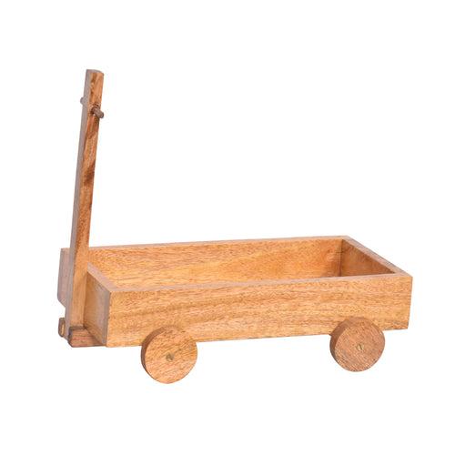 The Weaver's Nest Wooden Table Utility Cart for Pickles, Bottles, Spices, Flower Pot Organiser for Dining Table, Kitchen and Restaurants