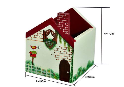 The Weaver's Nest Handpainted Hut Planter