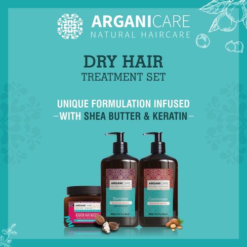 Arganicare Natural - Shea Butter & Keratin - Dry Hair Luxury Set