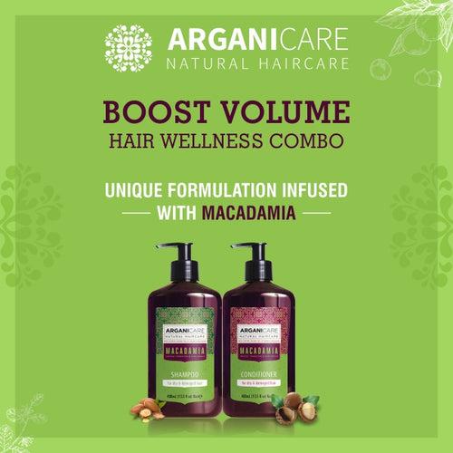 Arganicare Natural - Macadamia - Boost Volume Hair Wellness Set (Shampoo & Conditioner)