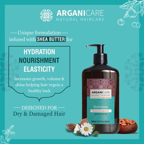 Arganicare Natural - Shea Butter - Dry Hair Combo Pack (Shampoo & Conditioner)