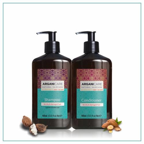 Arganicare Natural - Shea Butter - Dry Hair Combo Pack (Shampoo & Conditioner)