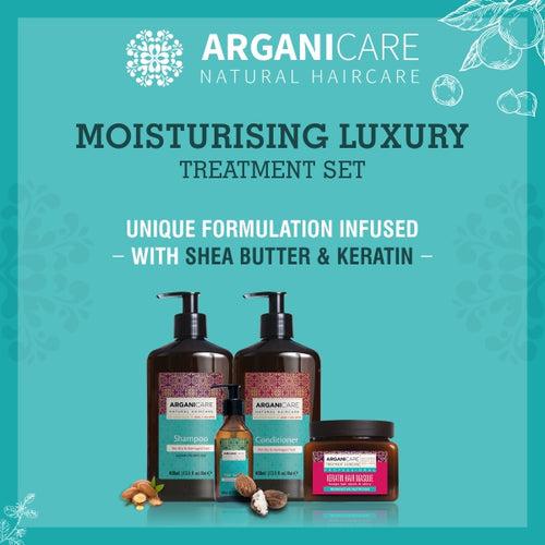 Arganicare Natural - Moisturizing Luxury Hair Care Combo Pack (Shampoo, Conditioner, Masque & Serum)