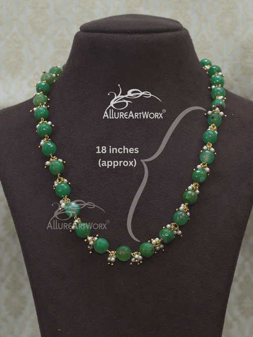 Green Grass Agate Neckpiece