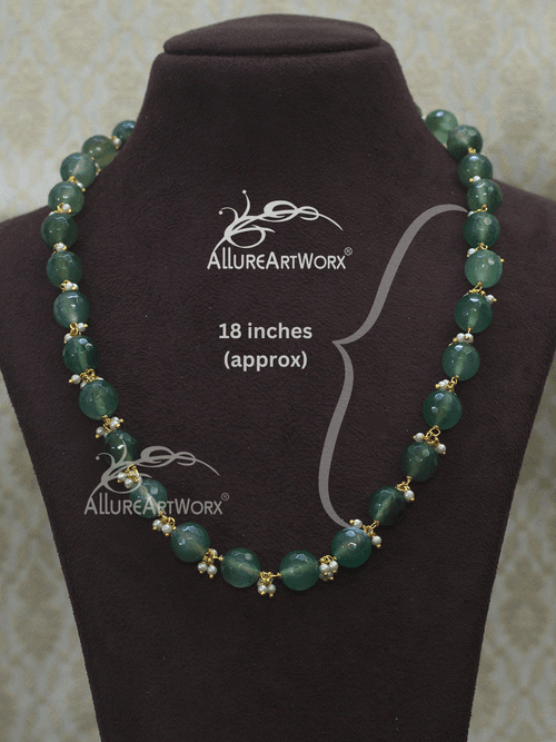 Green Moss Agate Neckpiece