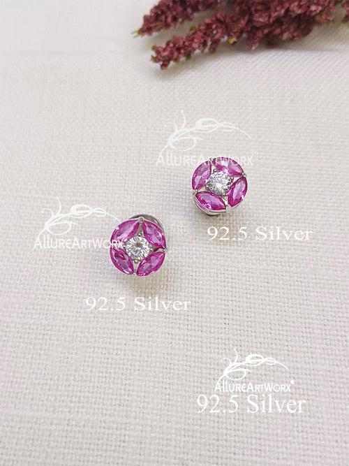 Rose Silver Pendant Set