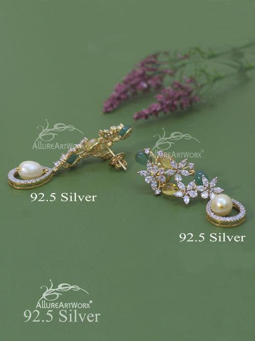 Evanthe Silver Earrings(long)