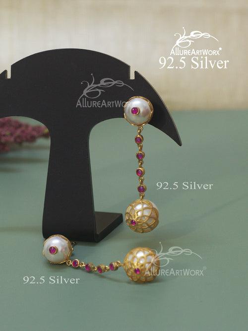 Margaret Silver Earrings(long)