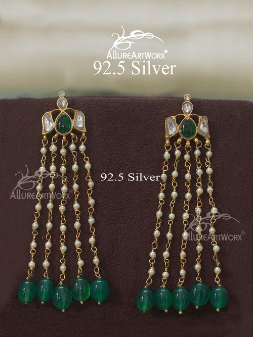 Calista Silver Earrings(long)