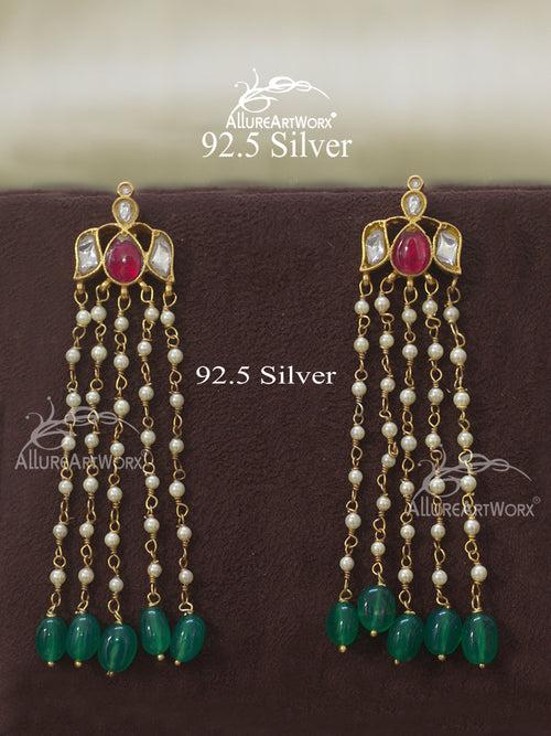 Calista Silver Earrings(long)