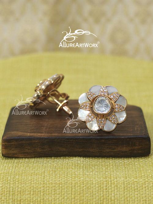 Trendy Earrings(big-light rosegold)