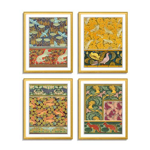 Vintage Patterns II (Set of 4)