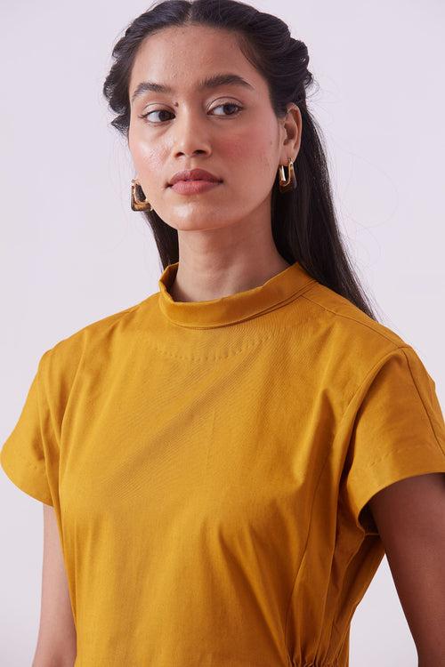 Daiena Dress - Mustard | Relove