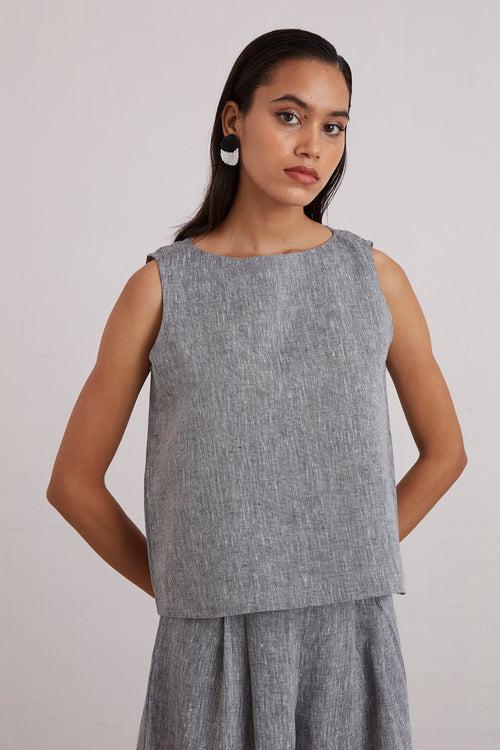 Freida Top -  Grey | Relove