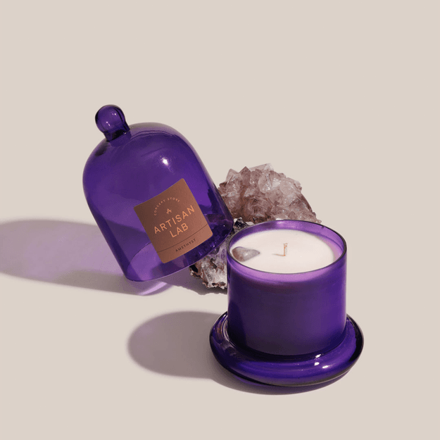 Amethyst Candle | Fragrance Crystal Candle | 11 x 16 cm