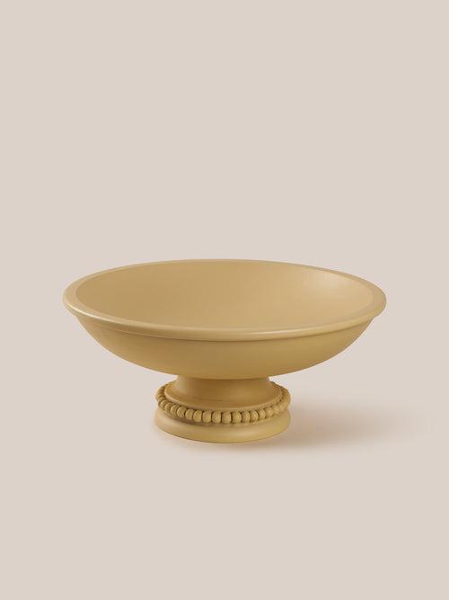 Perola Pedestal Bowl- Beige