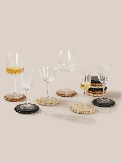 Perola Coasters-Beige - Set of 4