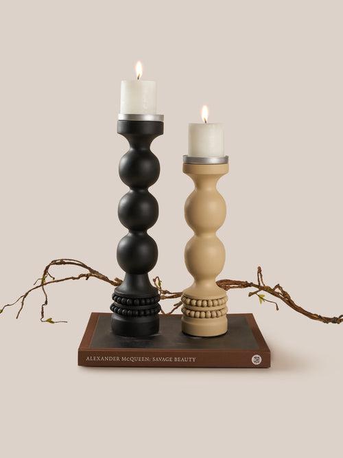 Perola Candle Stand- Beige