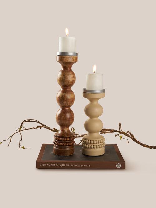 Perola Candle Stand- Natural