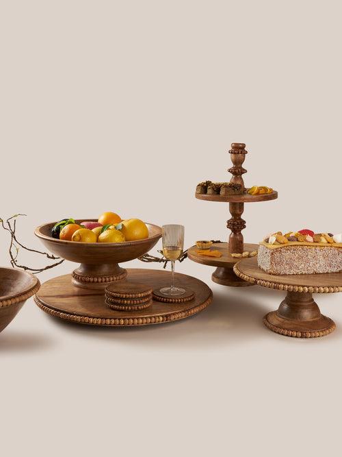 Perola Cake Stand- Natural