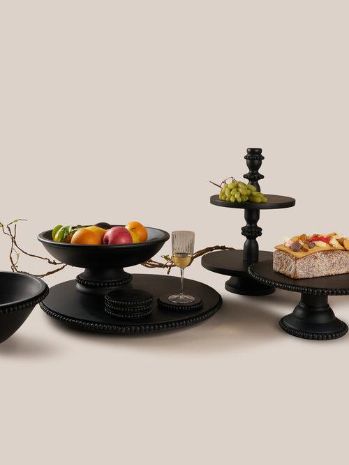 Perola Cake Stand- Black