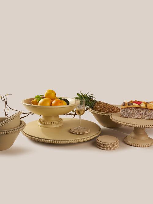 Perola Cake Stand- Beige