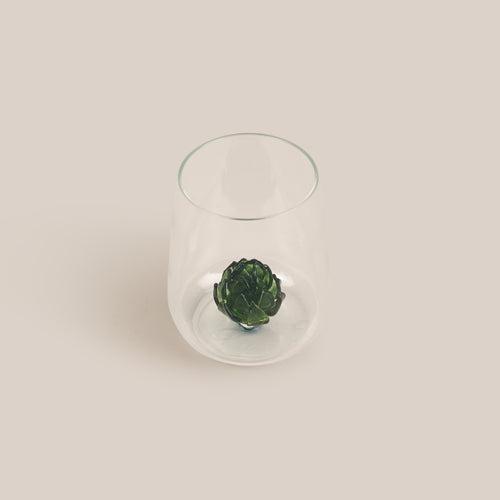 Artichoke Glass Tumbler(Green) | Glassware