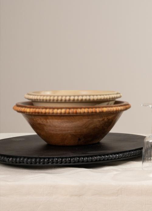 Perola Wooden Bowl- Natural