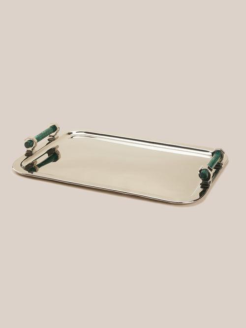 Malachite Décor Tray