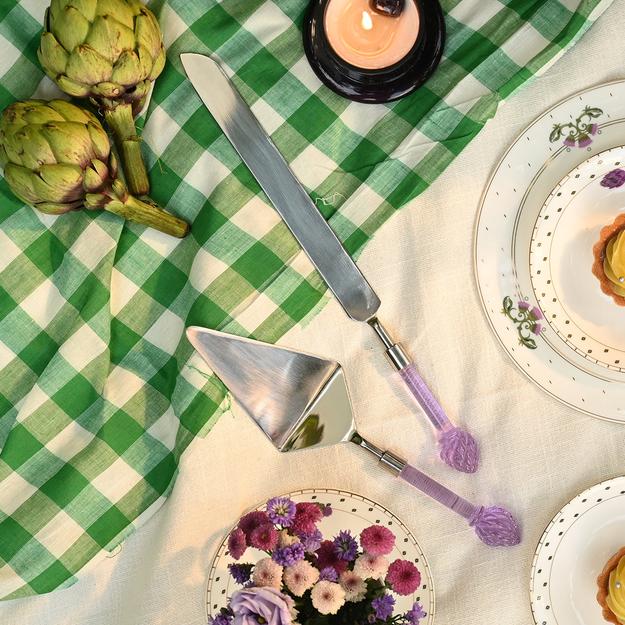 Artichoke Cake Server(Purple) | Tableware