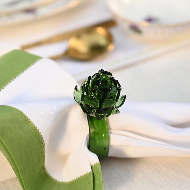 Artichoke Napkin Rings (Green) | Tableware