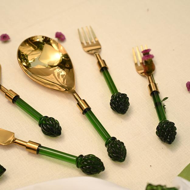 Artichoke Serving Spoon (Green) | Tableware