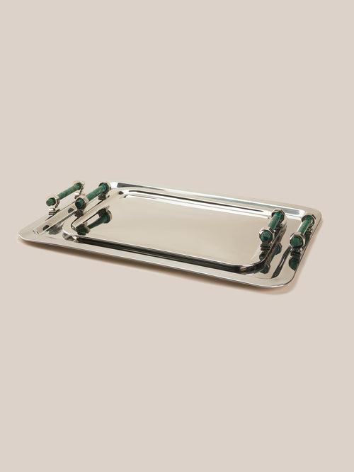 Malachite Décor Tray