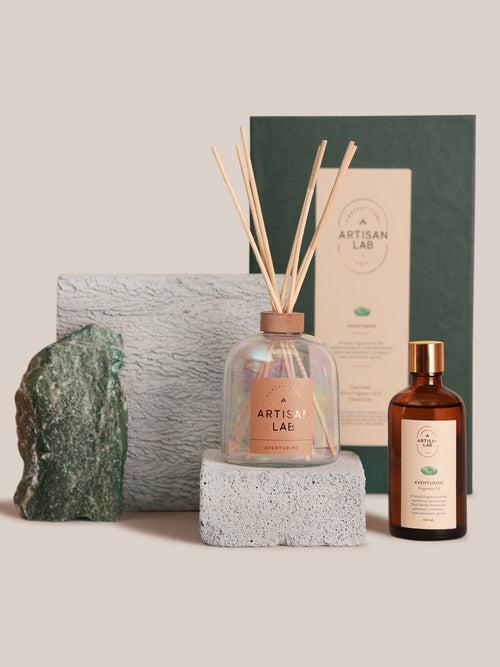 Aventurine Diffuser Set | Home Fragrances